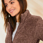 Veste zippe, maille peluche - outdoor collection