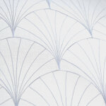 Vitrage droit brod� motif art d�co - la paire - blancheporte