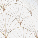 Vitrage droit brod� motif art d�co - la paire - blancheporte