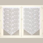 Vitrage droit pointe gingko - la paire - blancheporte