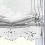 Vitrage macram brod finition passe - tringle - blancheporte