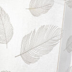 Vitrage passe - tringle motif plumes - blancheporte