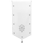 Vitrage pointe baroque brod finition passe - tringle - blancheporte
