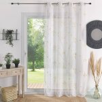 Voilage broderie mimosa - blancheporte