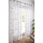 Voilage clairire imprim feuilles - blancheporte