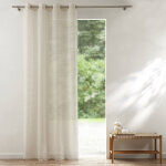 Voilage effet cannage ajour� - blancheporte