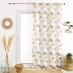 Voilage imprim ginkgo - blancheporte