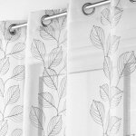 Voilage petit feuillage brod - blancheporte