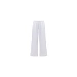 Bluebella pantalon en satin luxueux avec perle blanc / nacre