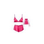 Bluebella saskia ensemble luxe soutien - gorge et short en satin rose fuchsia Bluebella saskia ensemble luxe soutien - gorge et short en satin rose fuchsia