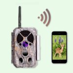Cam�ra de chasse nocturne wifi 64mp 1296p, 0. 1s temps de d�clenchement, d�tection de mouvement 120�pir, ...