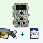 Pack caméra piège photo 64mp hd 1296p et nocturne vision, 0, 1s vitesse de dclenchement ip66 Étanche, ... Pack caméra piège photo 64mp hd 1296p et nocturne vision, 0, 1s vitesse de dclenchement ip66 Étanche, ...
