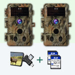 Pack x2 caméras piège photo 64mp hd 1296p et nocturne vision, 0, 1s vitesse de dclenchement ip66 Étanche, ... Pack x2 caméras piège photo 64mp hd 1296p et nocturne vision, 0, 1s vitesse de dclenchement ip66 Étanche, ...