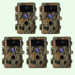 Pack x5 cam�ras de chasse 64mp 1296p 940nm ir camera chasse infrarouge vision nocturne, 0, 1s vitesse ...