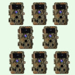 Pack x8 camras pige photo 64mp 1296p 940nm ir camera chasse infrarouge vision nocturne, 0, 1s vitesse ...