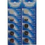 10 piles bouton cr2025 lithium 3v - eunicell