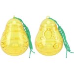 2 pieges a guepes, piege a abeilles suspendu en forme de gourde pieges a mouche de fruits attrape - abeilles, ...