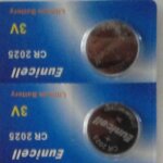 2 piles bouton cr2025 lithium 3v - eunicell