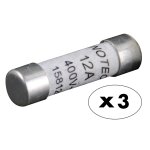 3 fusibles c�ramique 8, 5x 31, 5 - 12a - zenitech