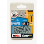 30 chevilles nylon molly diamtre 6x30mm sans vis