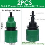 Adaptateur de robinet de jardin  connecteur rapide, 1 / 2   3 / 4  mle femelle, joint de mamelon 1 ...