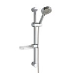 Barre de douche avec douchette et porte - savon