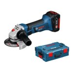 Bosch gws 18 - 125 v - li meuleuse d'angle  batteries 18v li - ion set (2x batterie 5, 0ah) dans l - ...