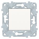 Bouton poussoir 10a connexion rapide blanc unica