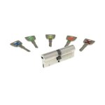 Bricard - cylindre d�brayable mistral � 2 entr�es 40 + 40 mm avec 5 cl�s - multicolore