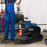 Canon ? chaleur diesel 20 kw - 68250 btu / h avec thermostat - warm tech