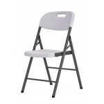 Chaise pliante en r�sine - marbueno summer - blanc - 44x53x83 cm - pliable - moderne - nettoyage facile ...