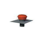 Chapeau de toiture plastique cpr125 - 125 mm - tuile unelvent 876000