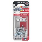 Cheville auto - taraudeuse t�te ronde  vix  red head - longueur 35 mm - diam�tre 4, 5 mm - vendu par ...