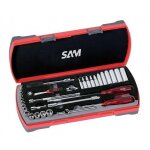 Coffret 1 / 4'' cliquet, douilles et accessoires - 33 pièces sam outillage Coffret 1 / 4'' cliquet, douilles et accessoires - 33 pièces sam outillage