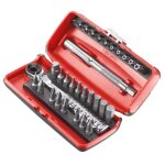 Coffret cl�s � cliquet r. pe + embouts facom r. pej31pb