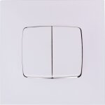 Double poussoir 6 a legrand - neptune - blanc