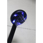 Douchette connecte 3 jets, lumineuse, noir mat, sarodis hydrao