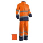 Ensemble de pluie hi - way rainsuit hi - viz orange fluo - europrotection