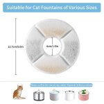 Filtre de fontaine � eau pour chat, 4 filtres de rechange pour fontaine de chien de chat de forme ronde, ...