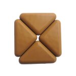Gpi - lot de 4 patins glisseurs adhsif en p. t. f. e triangulaires 45 x 45 x 65 mm [technologie glisdome ...