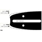 Guide chaine trononneuse bernard 30cm 3 / 8 lp . 050 (1, 3mm).