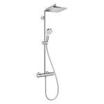 Hansgrohe colonne de douche showerpipe crometta e 240 mitigeur thermostatique douche ecosmart chrome ...
