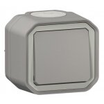 Interrupteur ou vv complet - saillie - �tanche - gris - plexo legrand