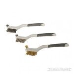Jeu de 3 mini - brosses m�talliques assorties - 3 pcs