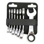 Jeu 7 cls mixtes  cliquet courtes 8  19 mm