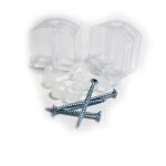 Kit de fixation petite onde (x10) - coloris - standard, longueur - 4 cm / l: 4 cm / standard