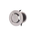 Kit vmc vort penta vortice - bouche sanitaire 80 mm + manchon placo 3 griffes