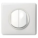 Legrand celiane leg99956 interrupteur double ou double va et vient 10 ampres complet blanc