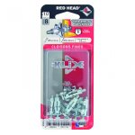 Lot de 10 chevilles et vis � expansion klix kxc410 red head, diam. 8 x l. 23 mm