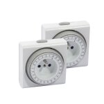 Lot de 2 programmateurs mcaniques carrs 48 cycles - chacon